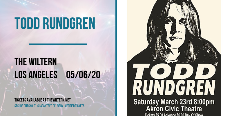 Todd Rundgren [CANCELLED] at The Wiltern