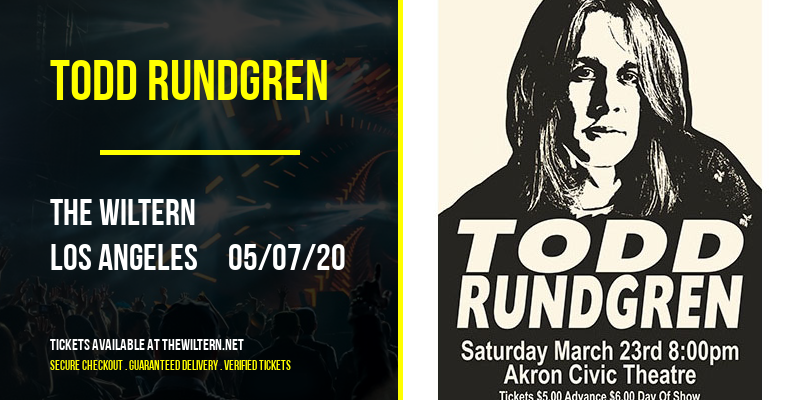 Todd Rundgren [CANCELLED] at The Wiltern