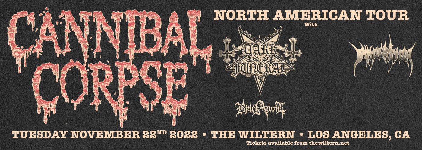Cannibal Corpse: North American Tour with Dark Funeral, Immolation and Black Anvil at The Wiltern
