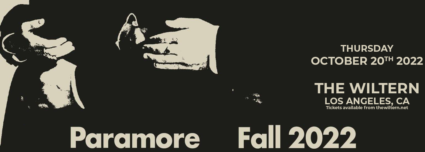 Paramore: Fall 2022 Tour with Faux Real